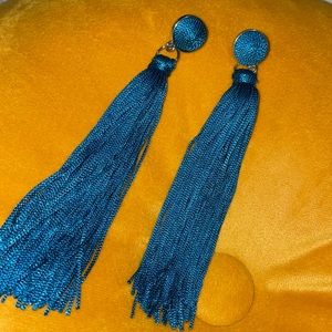 🎉Blue Tassel Post Earings